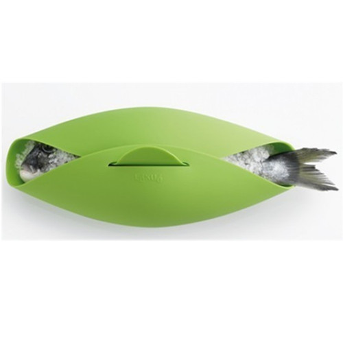 Green silicon steamed fish bowl－00059