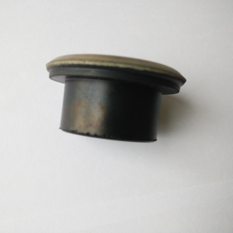 Rubber coated metal parts